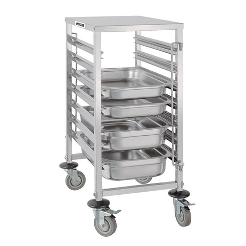 GG498 Vogue Gastronorm Racking Trolley 7 Level GG498