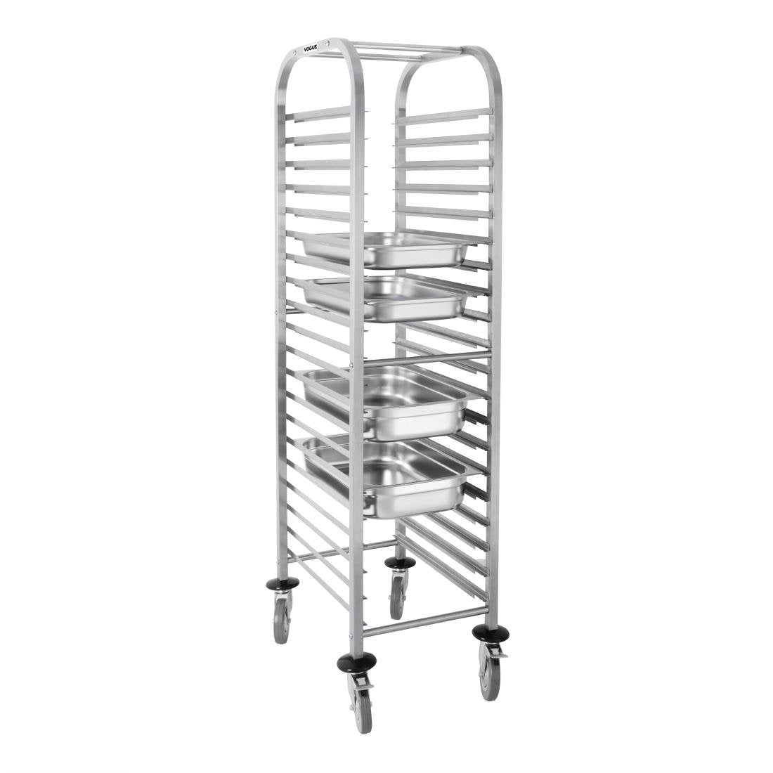 Vogue Gastronorm Racking Trolley 20 Level U376