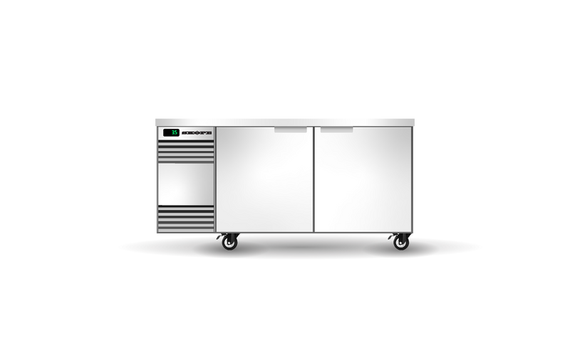 Skope BackBar 2 Solid Swing Door CounterLine Fridge