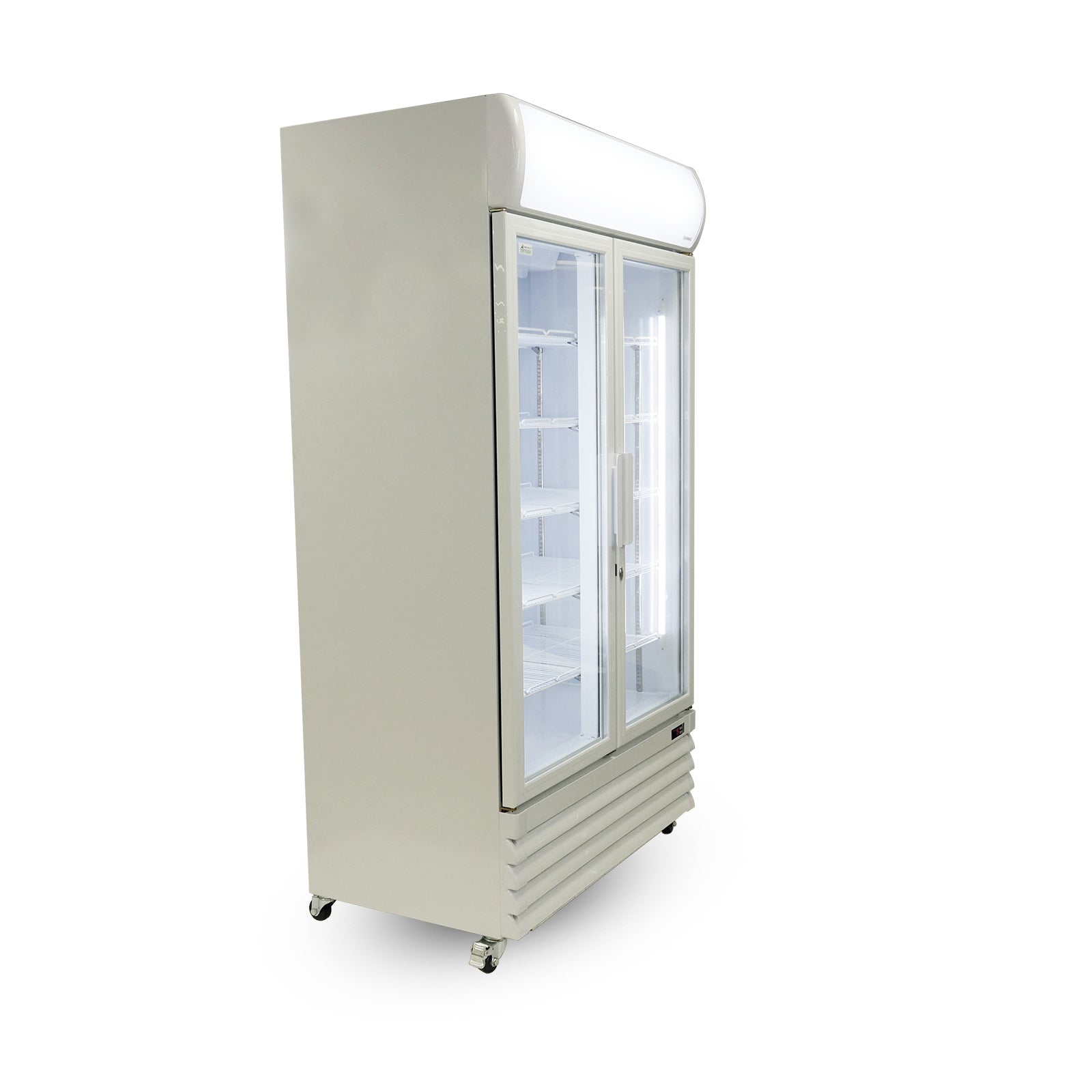 Thermaster Large Two Glass Door Colourbond Upright Drink Fridge LG-1200GE