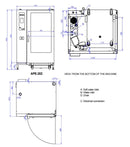 Fagor Advanced Plus Electric 20 Or 40 Trays Combi Oven APE-202