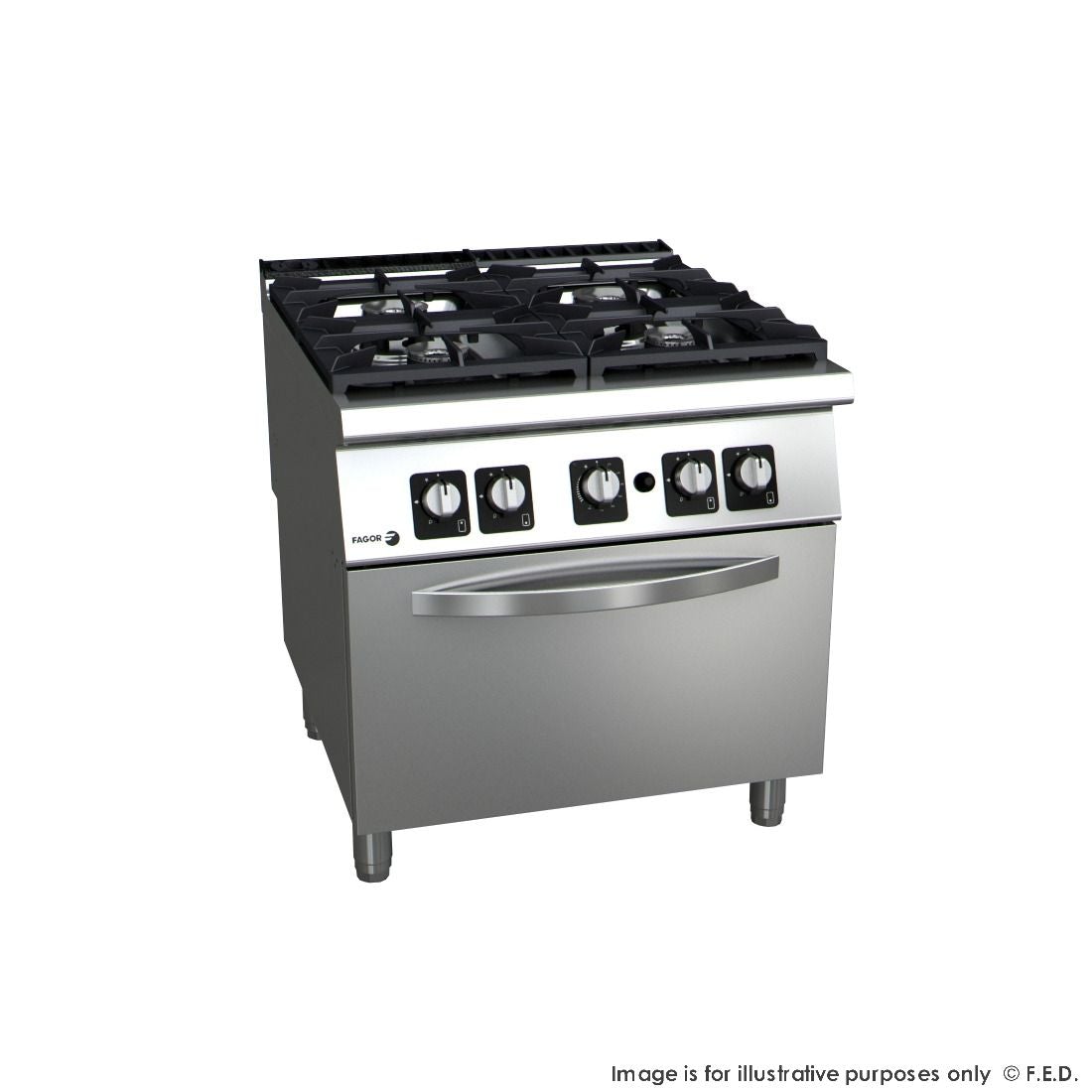 Fagor Kore 900 Series Gas 4 Burner With Gas Oven C-G941H