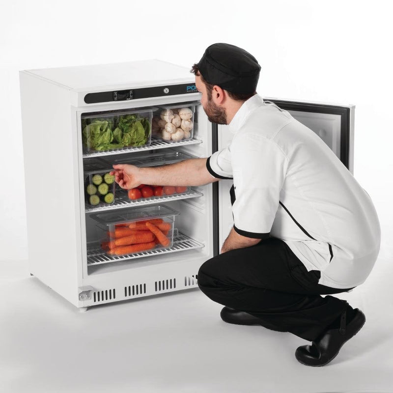 Polar C-Series Under Bench Fridge White 150Ltr