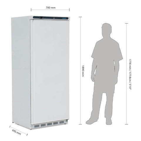 CD614-A Polar C-Series Upright Fridge White 600Ltr CD614-A
