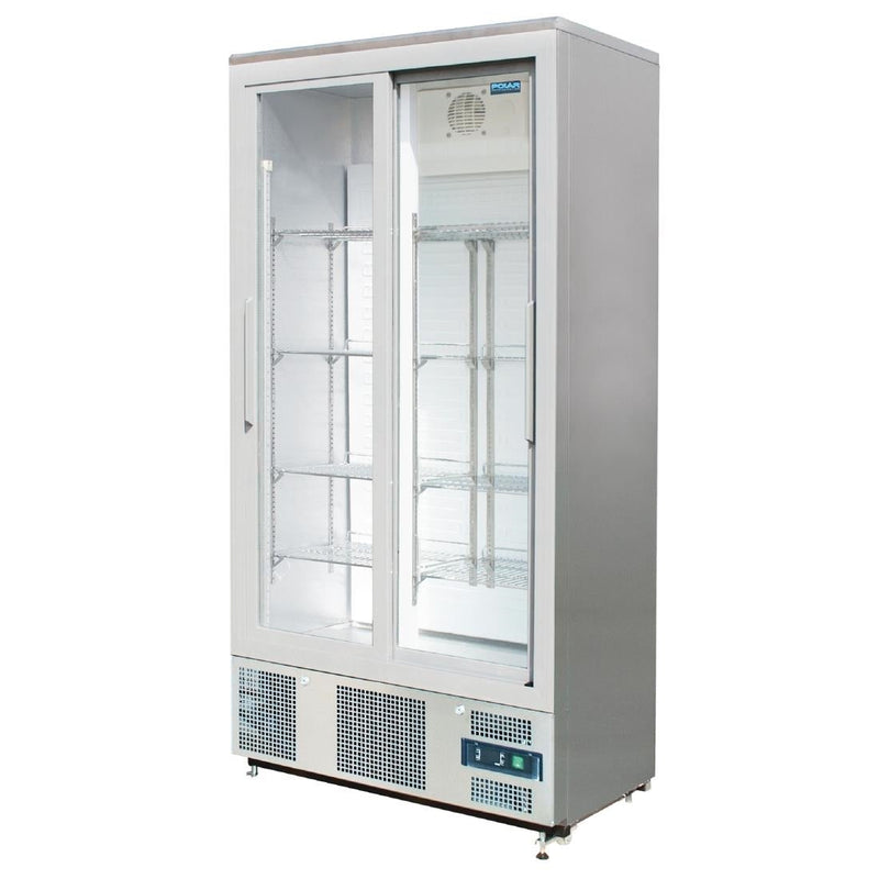 Polar G-Series Sliding Door Upright Bar Fridge 490Ltr