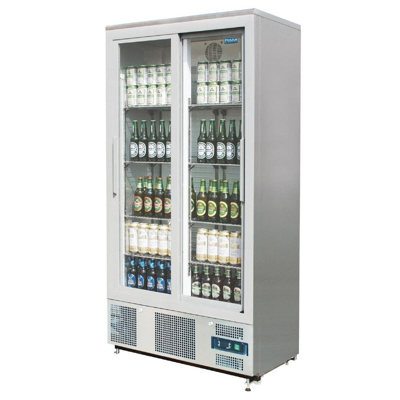 Polar G-Series Sliding Door Upright Bar Fridge 490Ltr