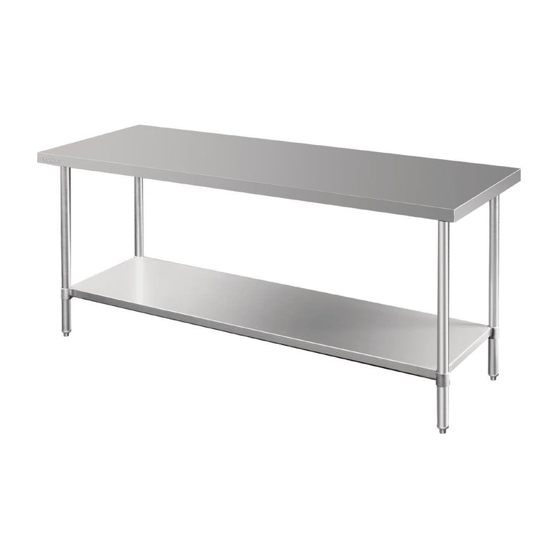 Vogue Premium Stainless Steel Prep Table 1800mm