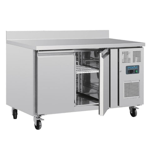 DL914-A Polar U-Series 2 Door Counter Fridge with Upstand 282Ltr DL914-A