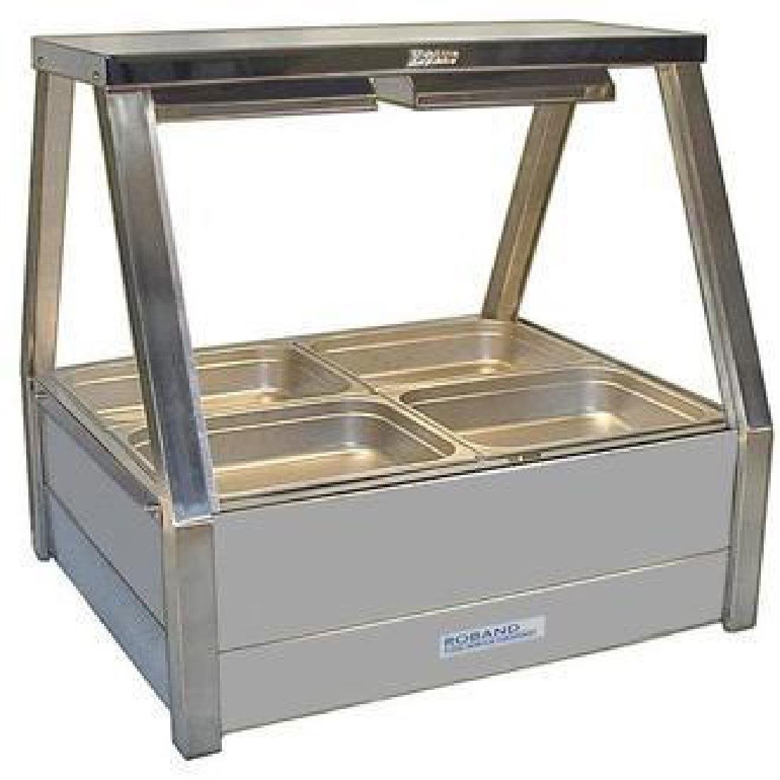 Roband Hot Food Display Bar Fits - 4x1/2x65mm or 2x1/1x65mm Pans (B2B) DN426