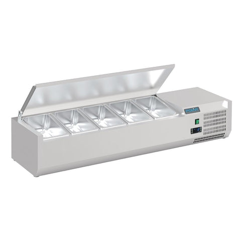 FA854-A Polar G-Series Countertop Prep Fridge with Lid 5x 1/4GN FA854-A