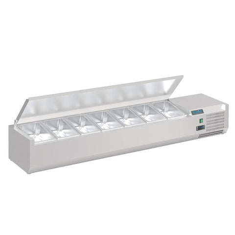 FA855-A Polar G-Series Countertop Prep Fridge with Lid 7x 1/4GN FA855-A