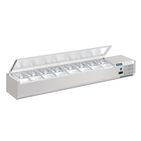 FA856-A Polar G-Series Countertop Prep Fridge with Lid 8x 1/4GN FA856-A