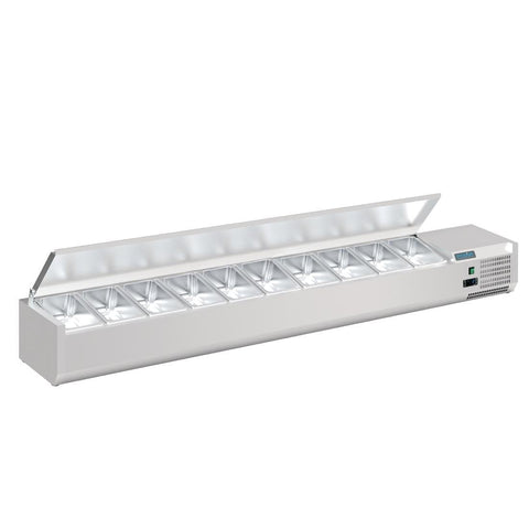 FA857-A Polar G-Series Countertop Prep Fridge with Lid 10x 1/4GN FA857-A