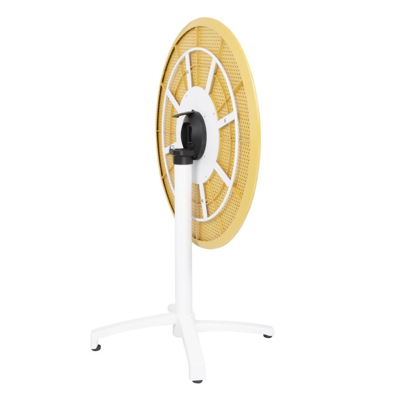 Bolero Folding PP Table 800mm - Mustard Yellow