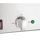 Apuro Bain-Marie with Pans 2x1/3 & 2x1/6 Pans 150mm Deep Inc Lids FT691-A