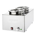 Apuro Bain-Marie with Round Pots 2x 5.2Ltr FT695-A