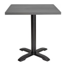 Bolero Aluminium Square Table Top Dark Grey 700mm FW597