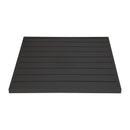 Bolero Aluminium Square Table Top Black 700mm FW599