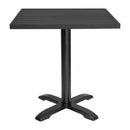 Bolero Aluminium Square Table Top Black 700mm FW599