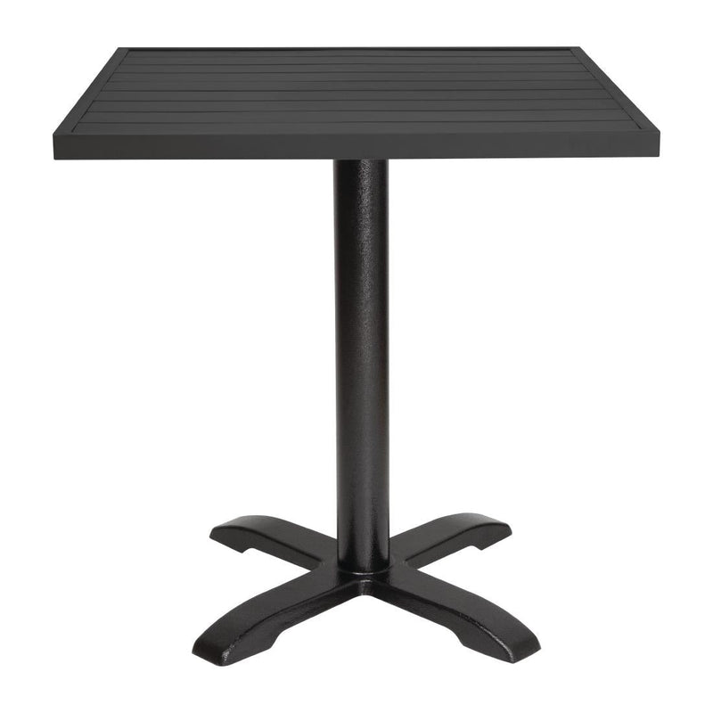 Bolero Aluminium Square Table Top Black 700mm