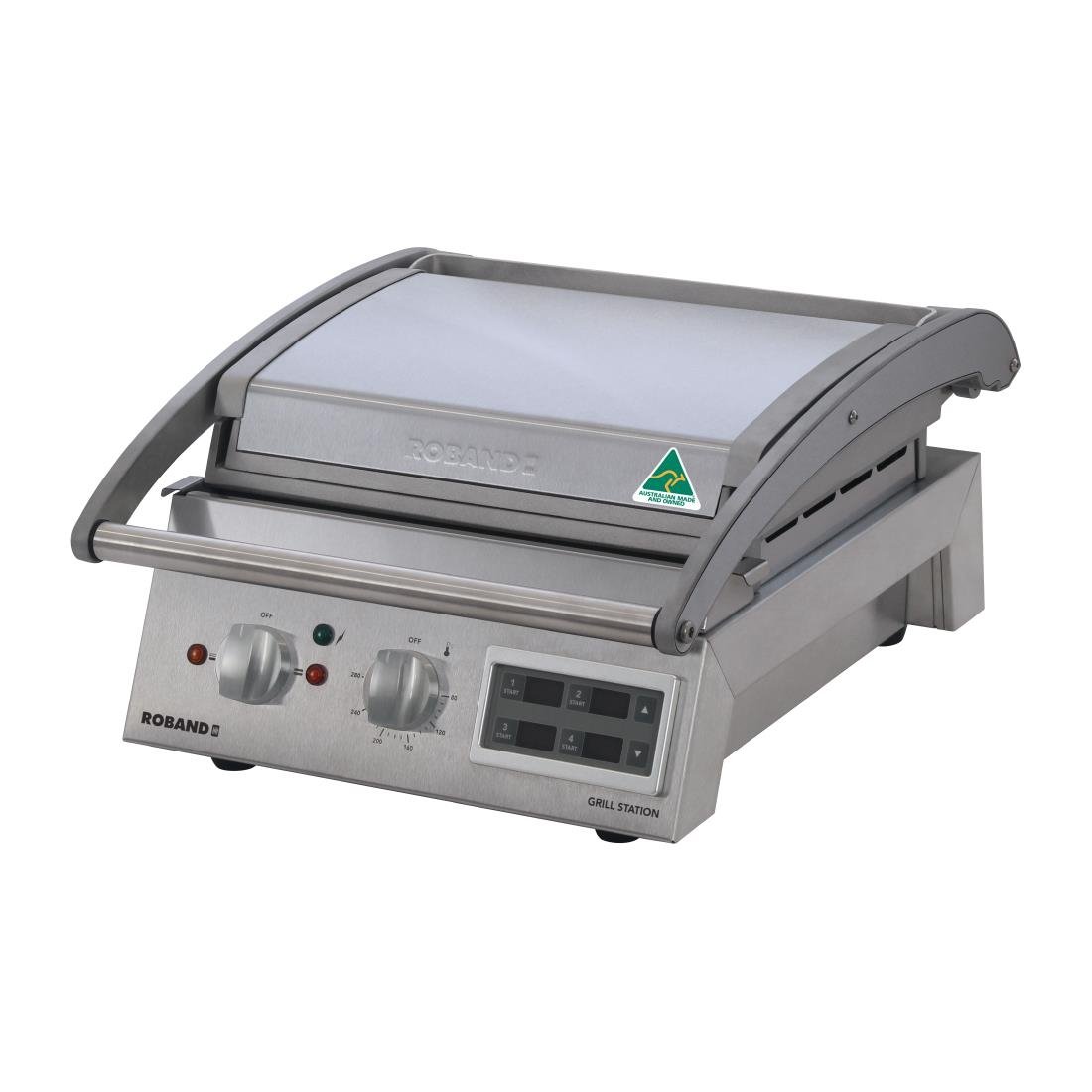 Roband 6 Slice Grill Station Smooth Plate with Electronic Timer (B2B) FY192