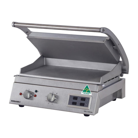 FY193 Roband 8 Slice Grill Station Smooth Plate with Electronic Timer 10 Amp (B2B) FY193