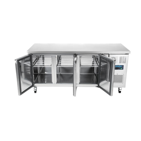 G597-A Polar U-Series 3 Door Counter Fridge 417Ltr G597-A