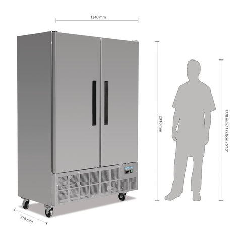 Polar G-Series 2 Door Slimline Freezer 960Ltr