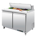 Polar U-Series 2 Door Prep Counter Fridge 405Ltr GD882-A