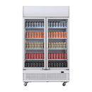 Polar G-Series Hinged Door Upright Display Cooler with Light Box 950Ltr GE580-A