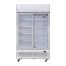 Polar G-Series Sliding Door Upright Display Cooler with Light Box 950Ltr GE581-A