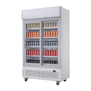 Polar G-Series Sliding Door Upright Display Cooler with Light Box 950Ltr GE581-A