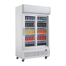 Polar G-Series Sliding Door Upright Display Cooler with Light Box 950Ltr GE581-A