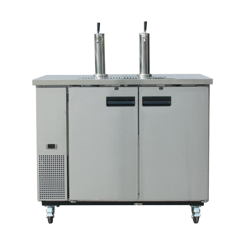 Polar G-Series Direct Draw Beer Dispenser (2 Keg 2 Tap) Stainless Steel