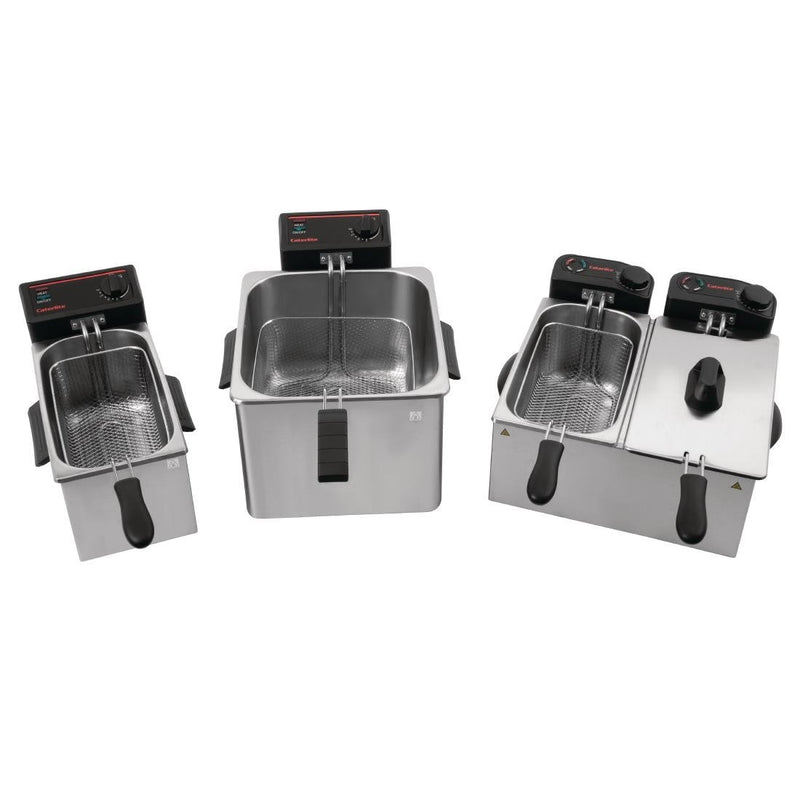 Caterlite Light Duty Twin Tank Twin Basket Countertop Fryer 2x 3.5Ltr