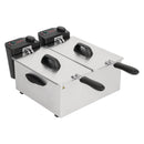 Caterlite Light Duty Twin Tank Twin Basket Countertop Fryer 2x 3.5Ltr GG199-A