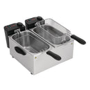 Caterlite Light Duty Twin Tank Twin Basket Countertop Fryer 2x 3.5Ltr GG199-A