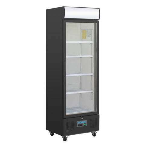 GH427-A Polar G-Series Upright Display Fridge 368Ltr Black GH427-A