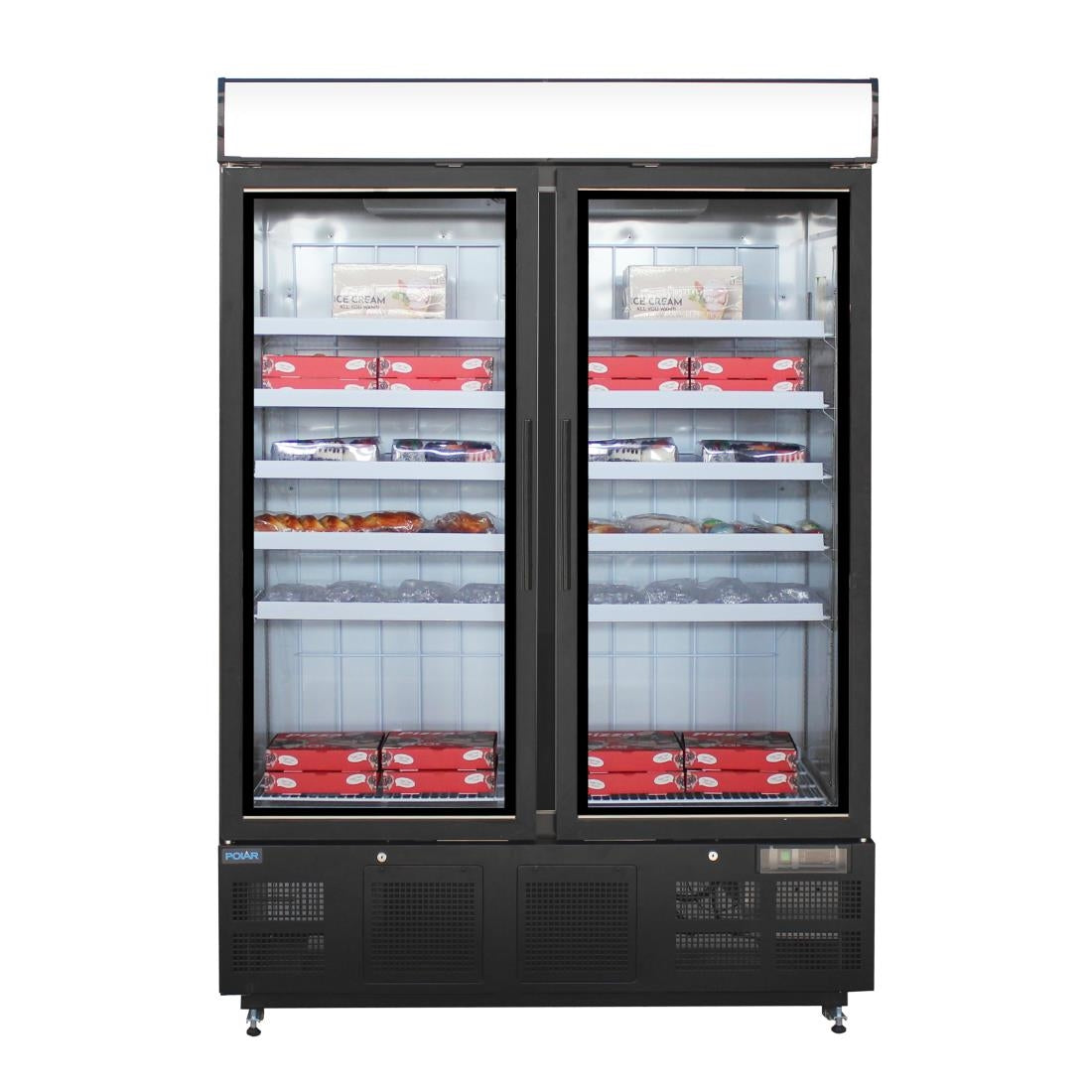 Polar G-Series Upright Display Freezer 920Ltr Black GH429-A