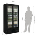 Polar G-Series Upright Back Bar Cooler with Sliding Doors 490Ltr GJ448-A