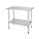 Vogue Stainless Steel Prep Table 1200mm GJ502
