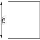 Vogue Stainless Steel Table with Splashback 900mm GJ506