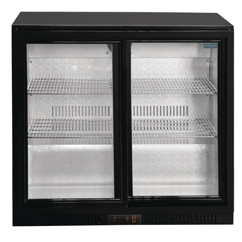 Polar G-Series Under Counter Back Bar Cooler with Sliding Doors 198Ltr