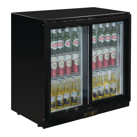 GL010-A Polar G-Series Under Counter Back Bar Cooler with Sliding Doors 198Ltr GL010-A