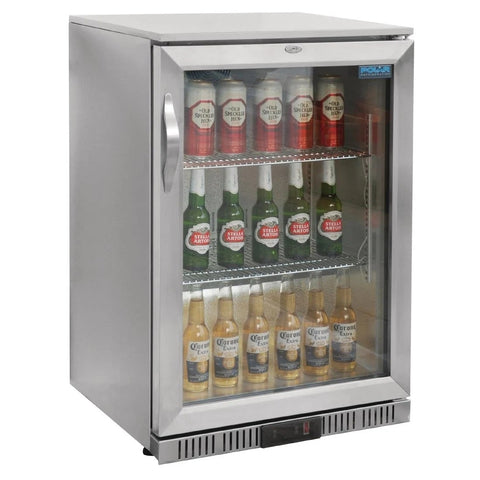 GL007-A Polar G-Series Counter Back Bar Cooler with Hinged Door Stainless Steel 138Ltr GL007-A