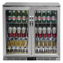 Polar G-Series Counter Back Bar Cooler with Hinged Doors Stainless Steel 208Ltr GL008-A