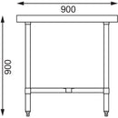 Vogue Stainless Steel Centre Table 1800mm GL279