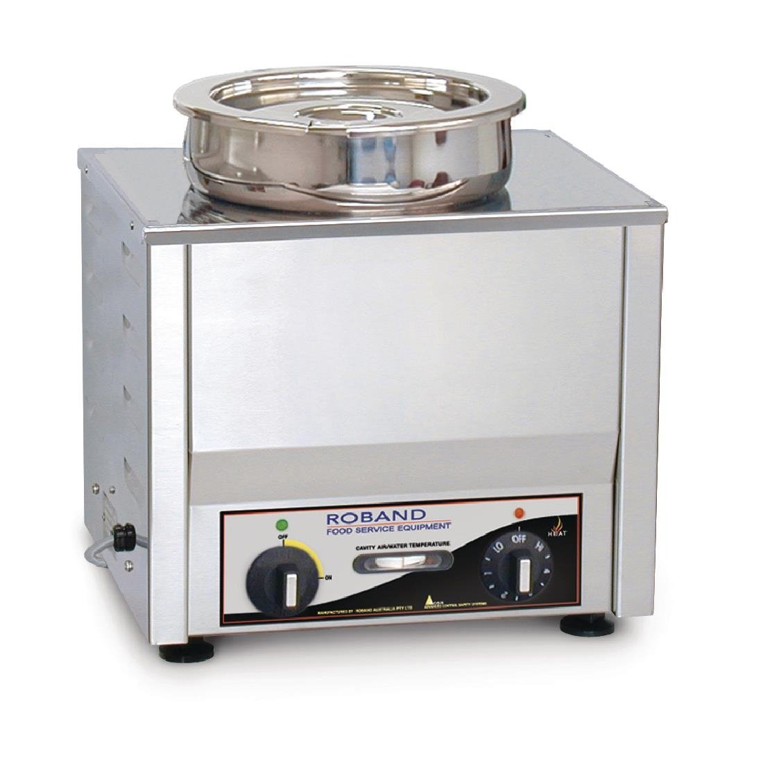Roband Counter Top Bain-Marie c/w 1 x 200mm round (7.25L) Pot & Lid (B2B) GP881