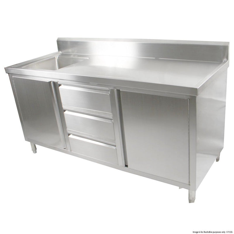 Modular Systems Cabinet With Left Sink SC-7-1800L-H