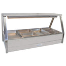 Roband Foodbar E24 Double Row Straight Glass with 8x 1/2 size 65mm Pans 13.9Amps HJ599